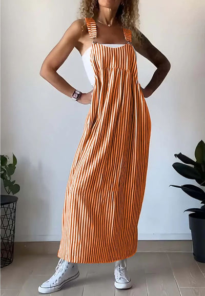 Mariele | Gestreiftes Maxikleid
