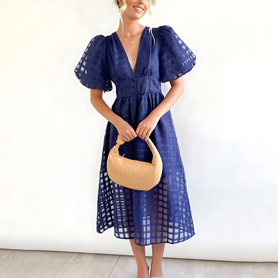 Jorina | Stylisches V-Ausschnitt-Kleid