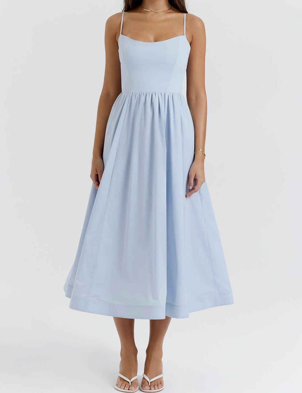 Helene | Trägerloses Neckholder-Kleid