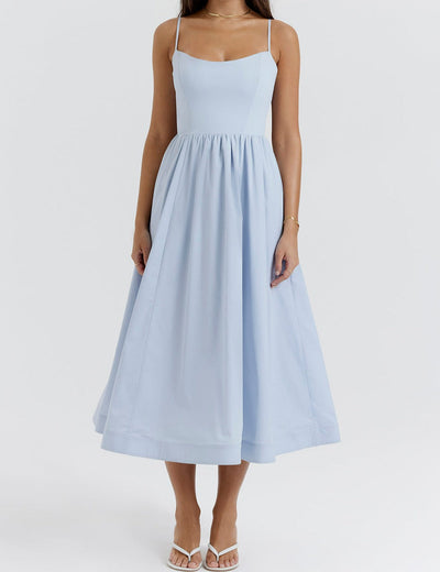 Helene | Trägerloses Neckholder-Kleid
