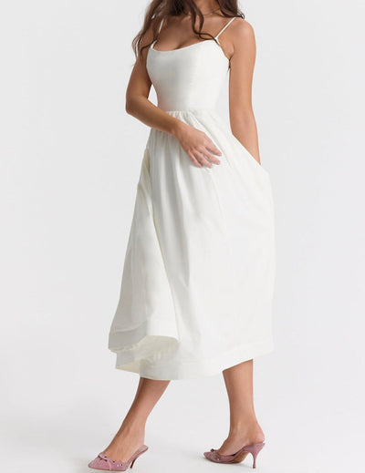 Helene | Trägerloses Neckholder-Kleid