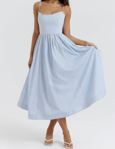 Helene | Trägerloses Neckholder-Kleid