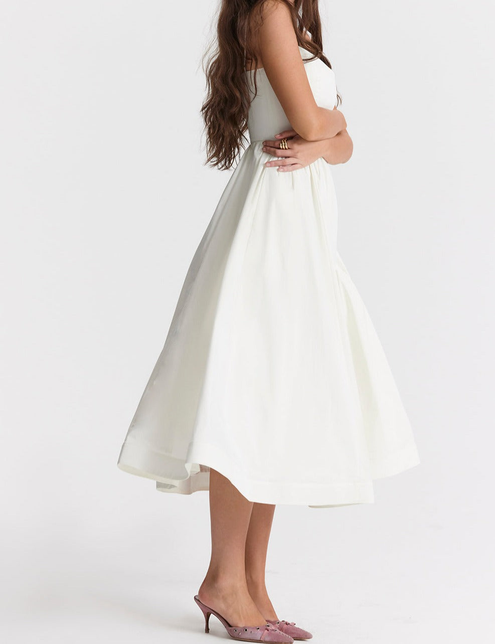 Helene | Trägerloses Neckholder-Kleid