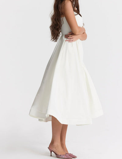 Helene | Trägerloses Neckholder-Kleid
