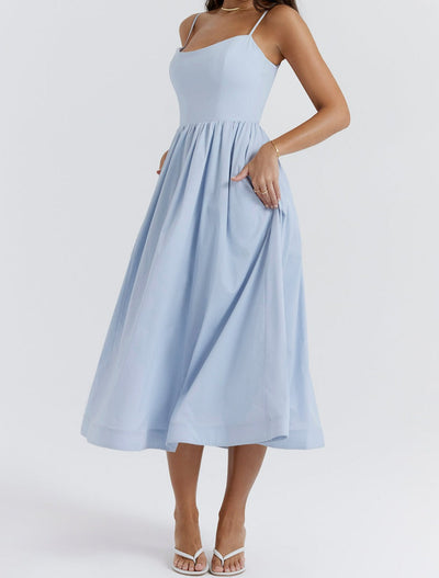 Helene | Trägerloses Neckholder-Kleid