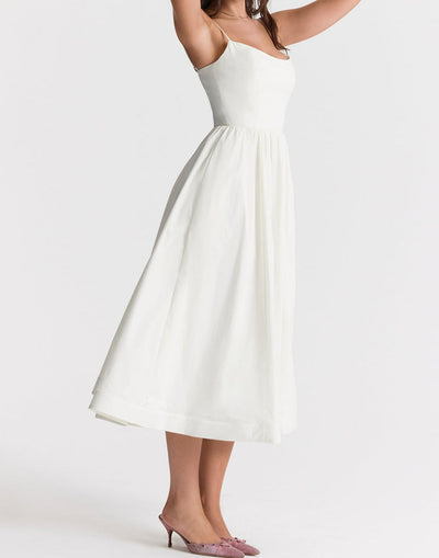 Helene | Trägerloses Neckholder-Kleid