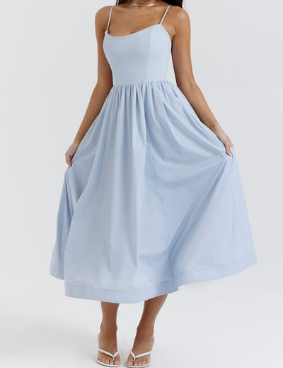 Helene | Trägerloses Neckholder-Kleid