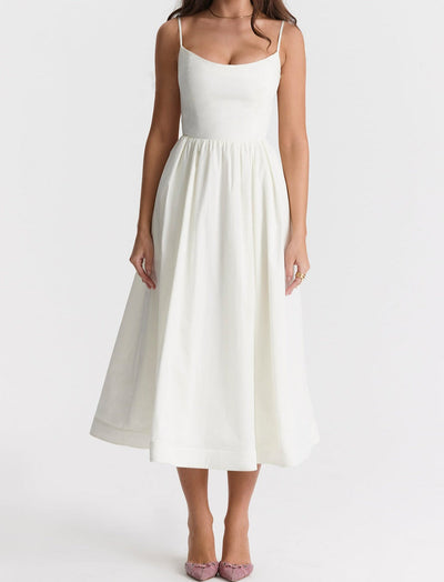 Helene | Trägerloses Neckholder-Kleid