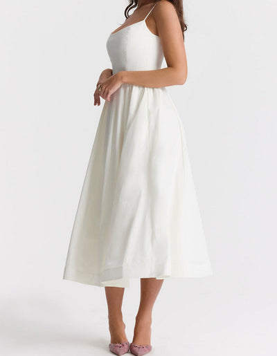 Helene | Trägerloses Neckholder-Kleid