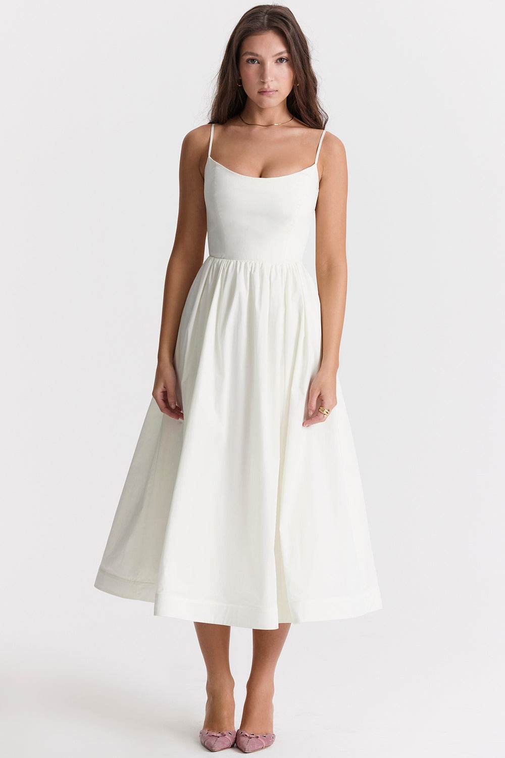 Helene | Trägerloses Neckholder-Kleid