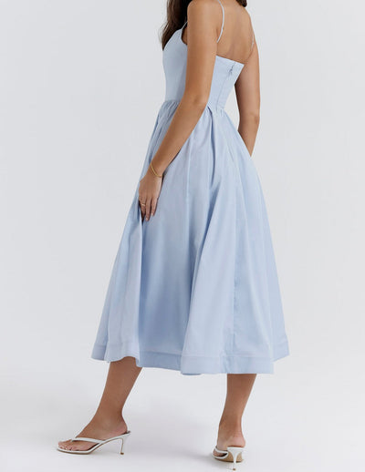 Helene | Trägerloses Neckholder-Kleid