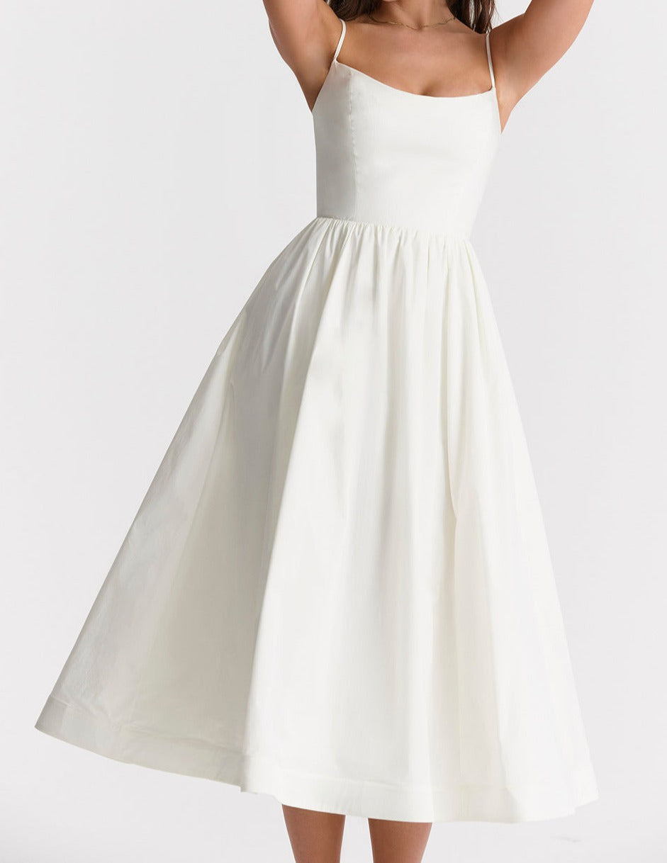 Helene | Trägerloses Neckholder-Kleid