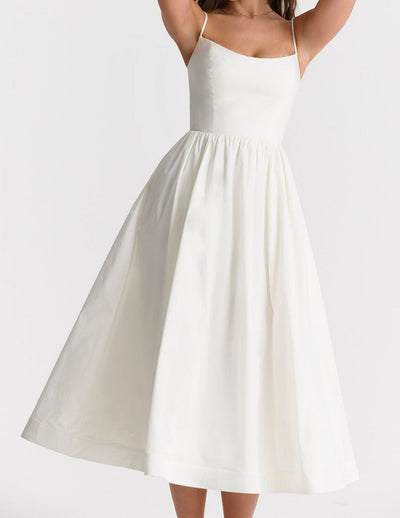Helene | Trägerloses Neckholder-Kleid