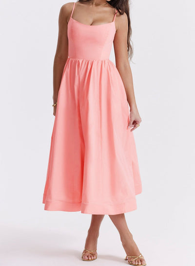 Helene | Trägerloses Neckholder-Kleid