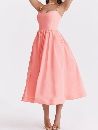 Helene | Trägerloses Neckholder-Kleid