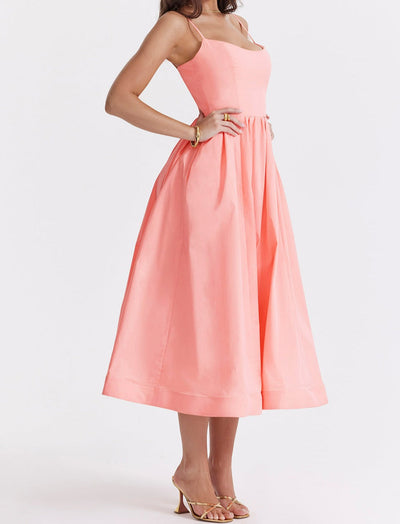 Helene | Trägerloses Neckholder-Kleid