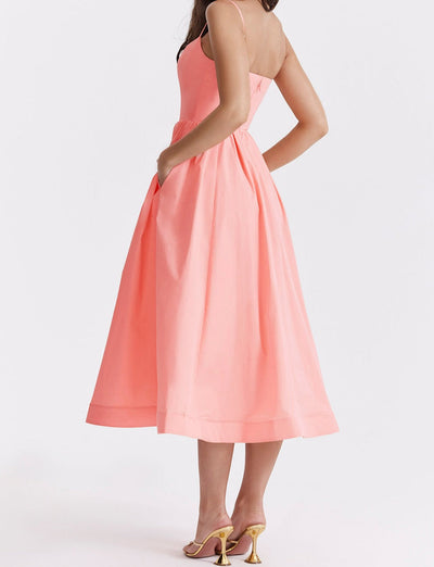 Helene | Trägerloses Neckholder-Kleid