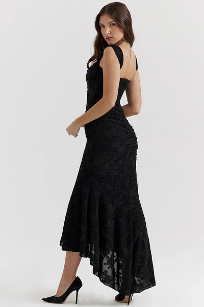 Angelika | Langes Plissee-Kleid