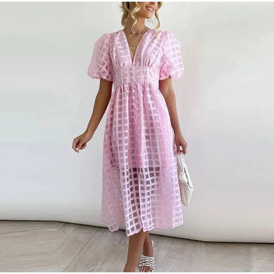 Jorina | Stylisches V-Ausschnitt-Kleid