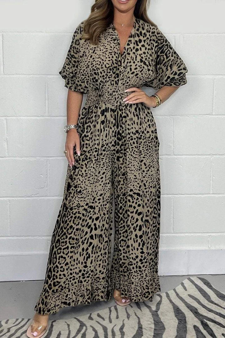 Traudl | Jumpsuit mit Leopardenprint