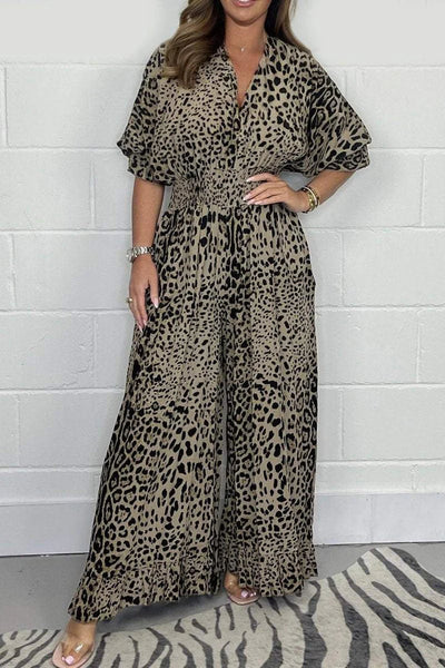 Traudl | Jumpsuit mit Leopardenprint
