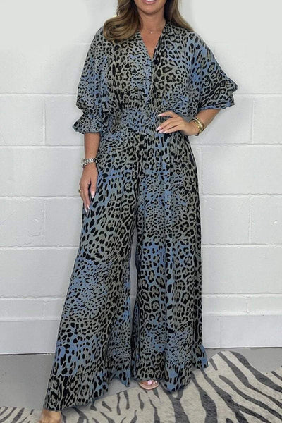Traudl | Jumpsuit mit Leopardenprint