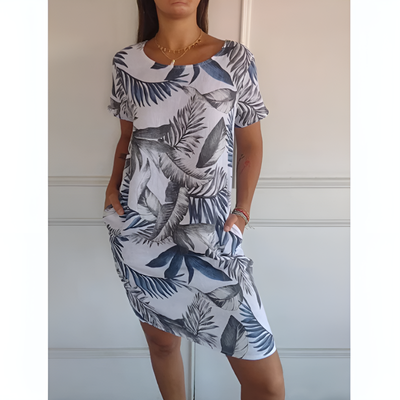 Felicitas | Lässiges Bedrucktes Kleid