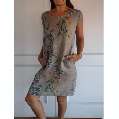 Felicitas | Lässiges Bedrucktes Kleid