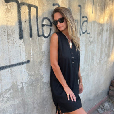 Blanda | Ärmelloses Leinenkleid
